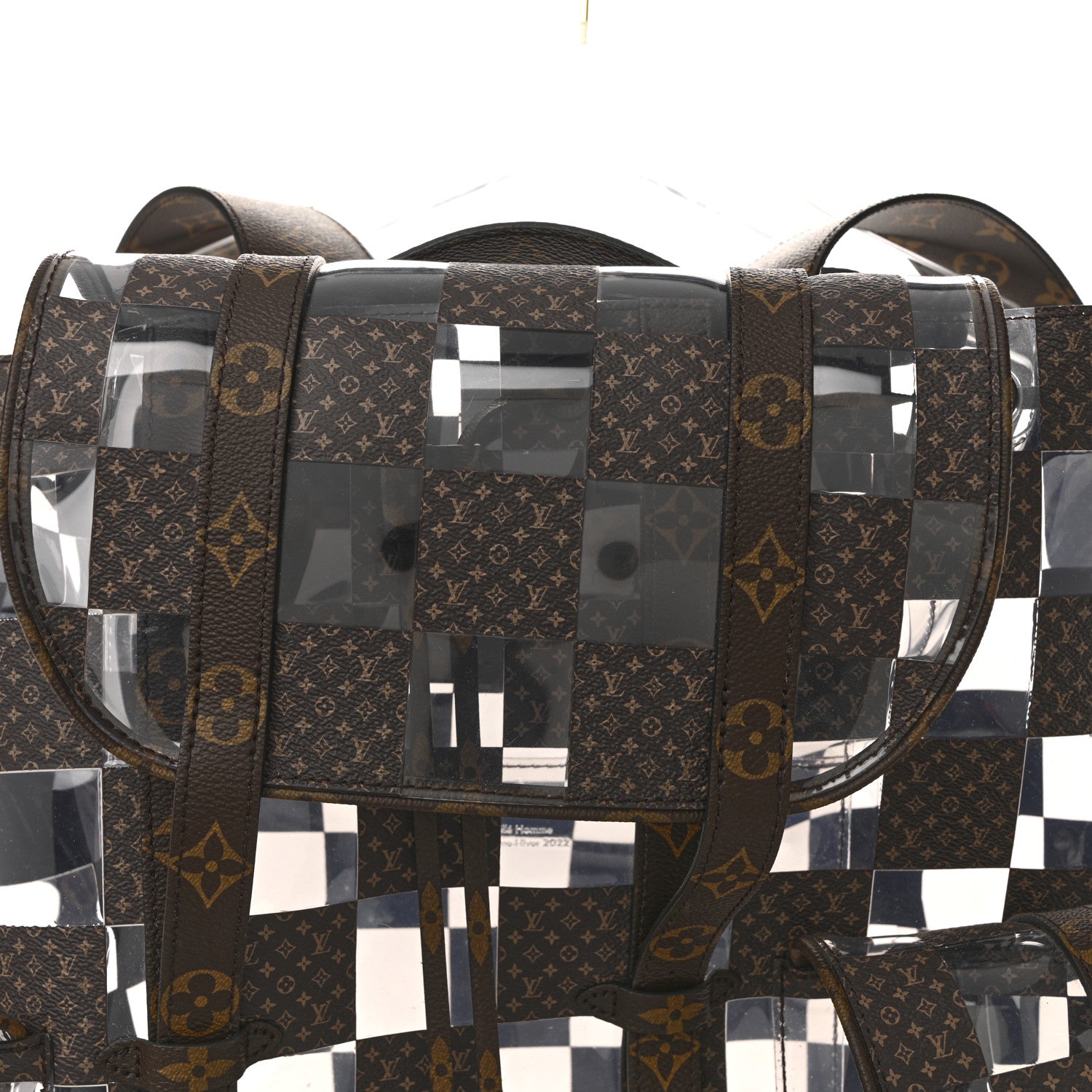 Louis Vuitton PVC Monogram Chess Christopher Backpack MM 7 of 10