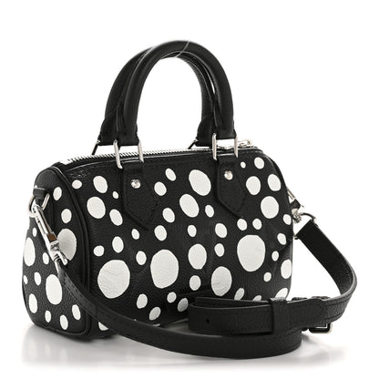 Louis Vuitton LV X YK Empreinte Infinity Dots Nano Speedy Bandouliere Black White 3 of 11