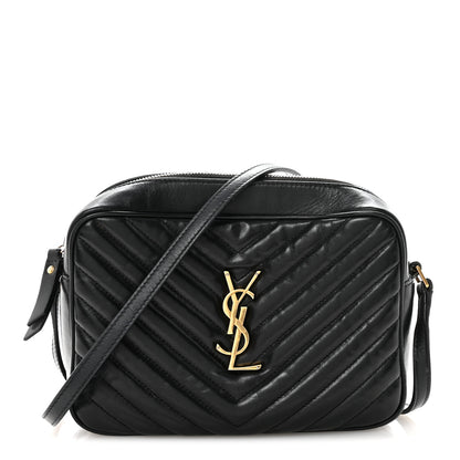 Saint Laurent Calfskin Matelasse Monogram Lou Camera Bag Black 1 of 10
