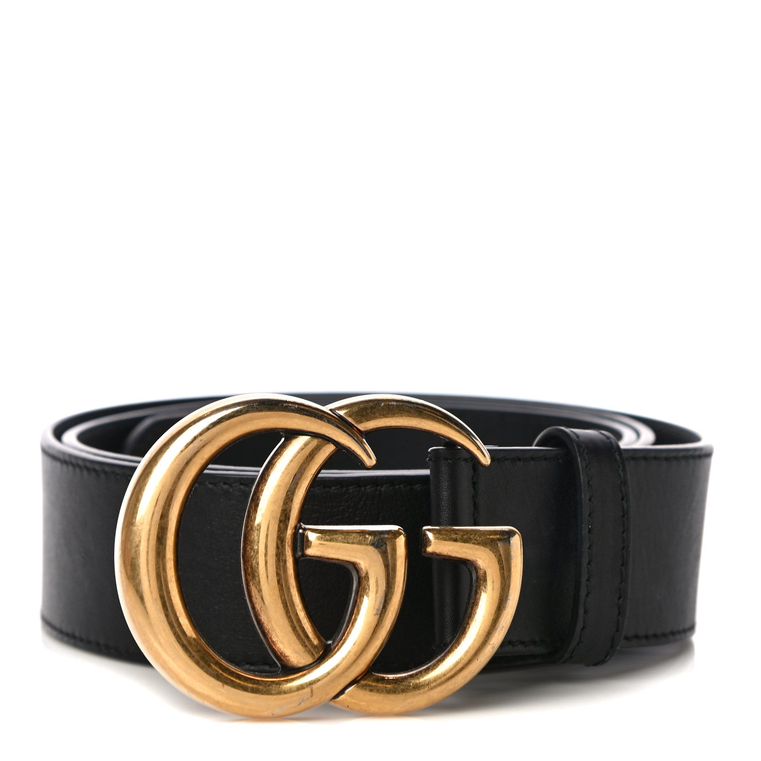Gucci Calfskin Double G 40mm Belt 90 36 Black 1 of 7