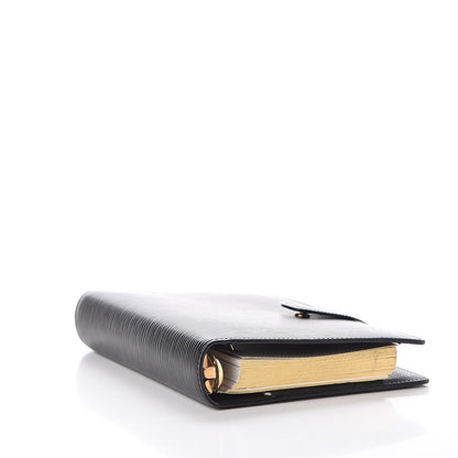 Louis Vuitton Epi Medium Ring Agenda Cover Black 4 of 6