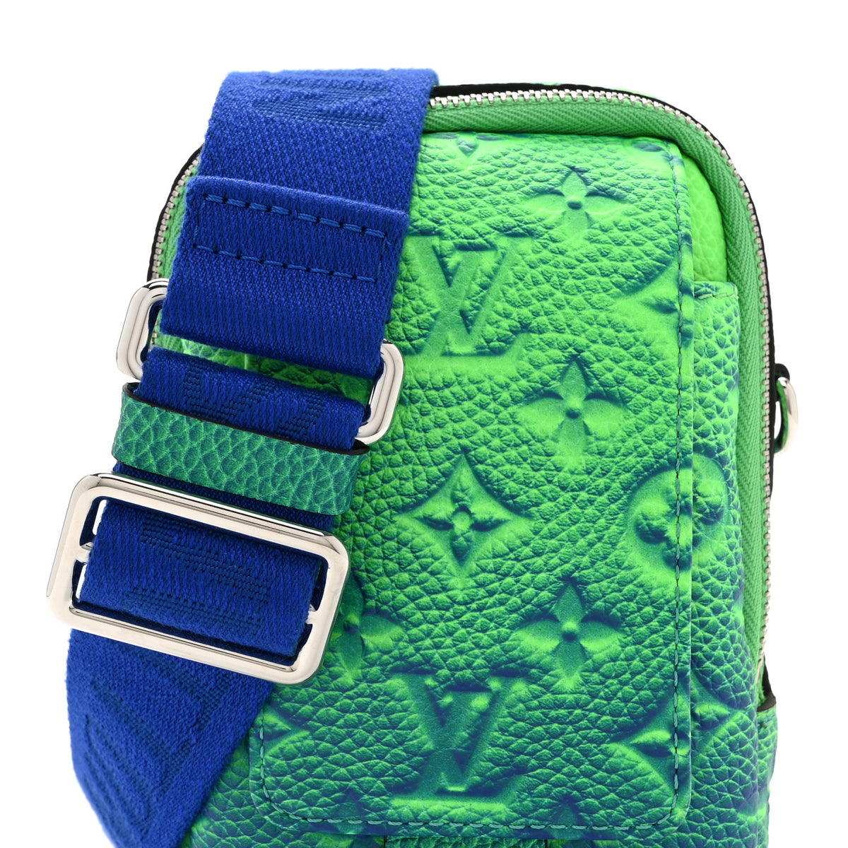 Louis Vuitton Taurillon Illusion Double Phone Case Bleu Vert 7 of 9
