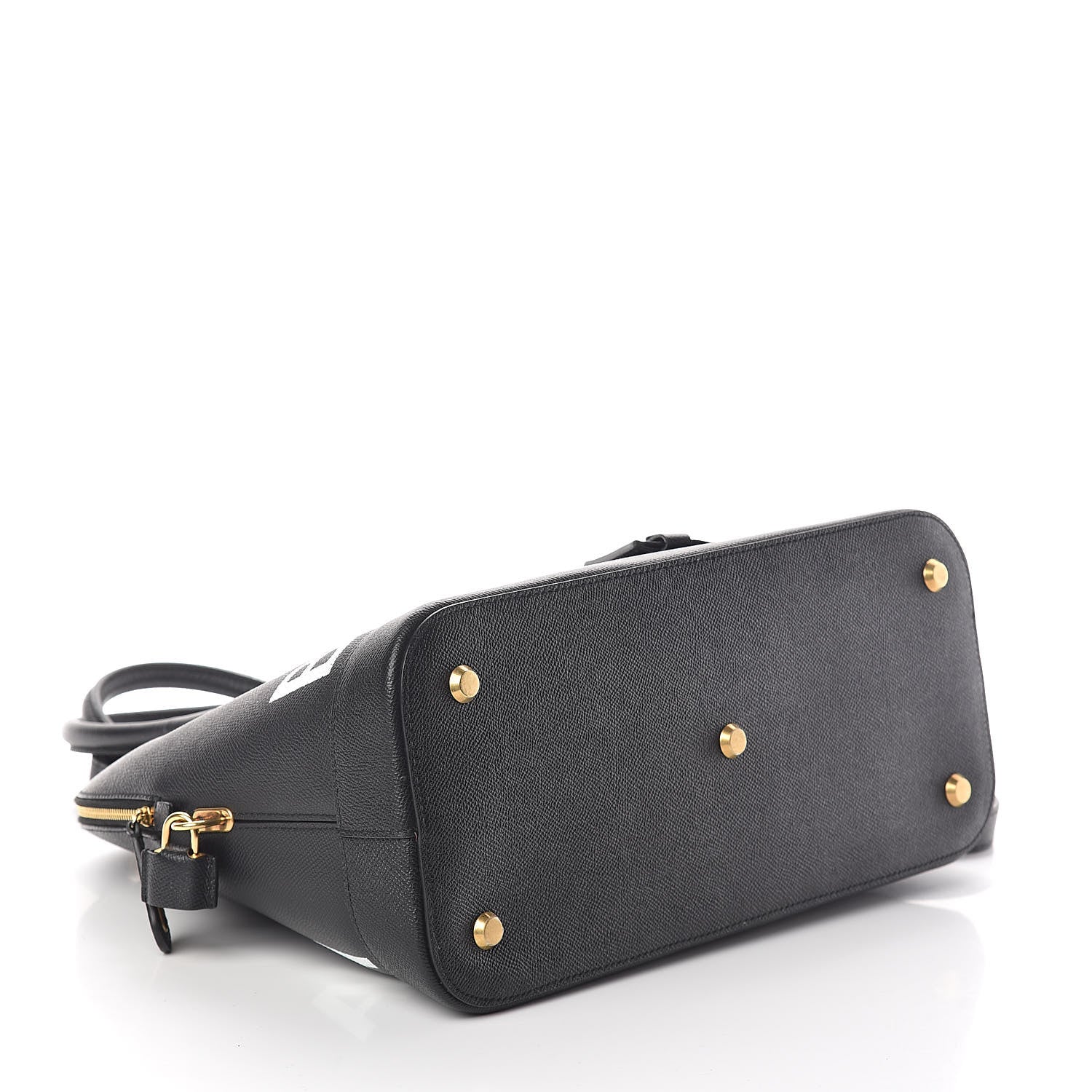 Balenciaga Signature Grained Calfskin Logo M Ville Top Handle Bag Black 4 of 8