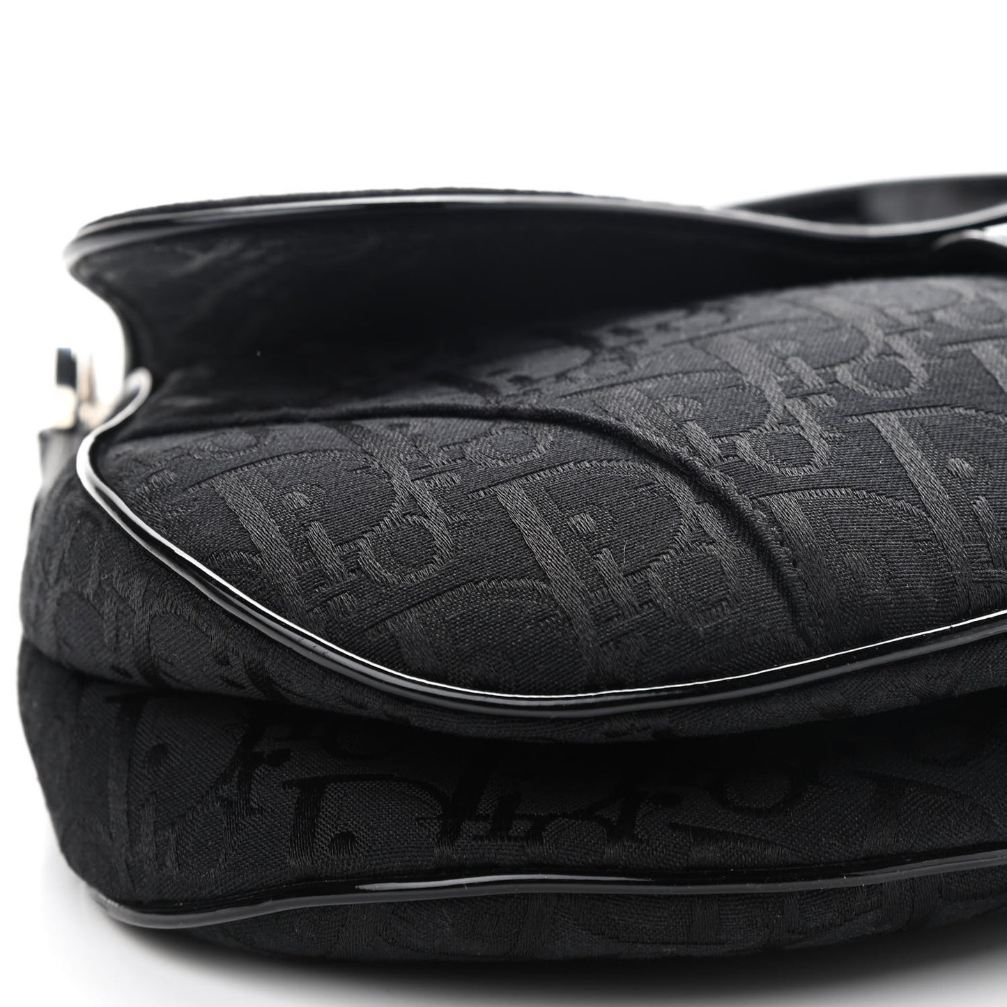 Monogram Saddle Bag Black