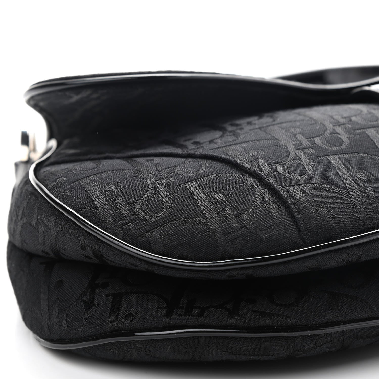 Christian Dior Monogram Saddle Bag Black 7 of 8