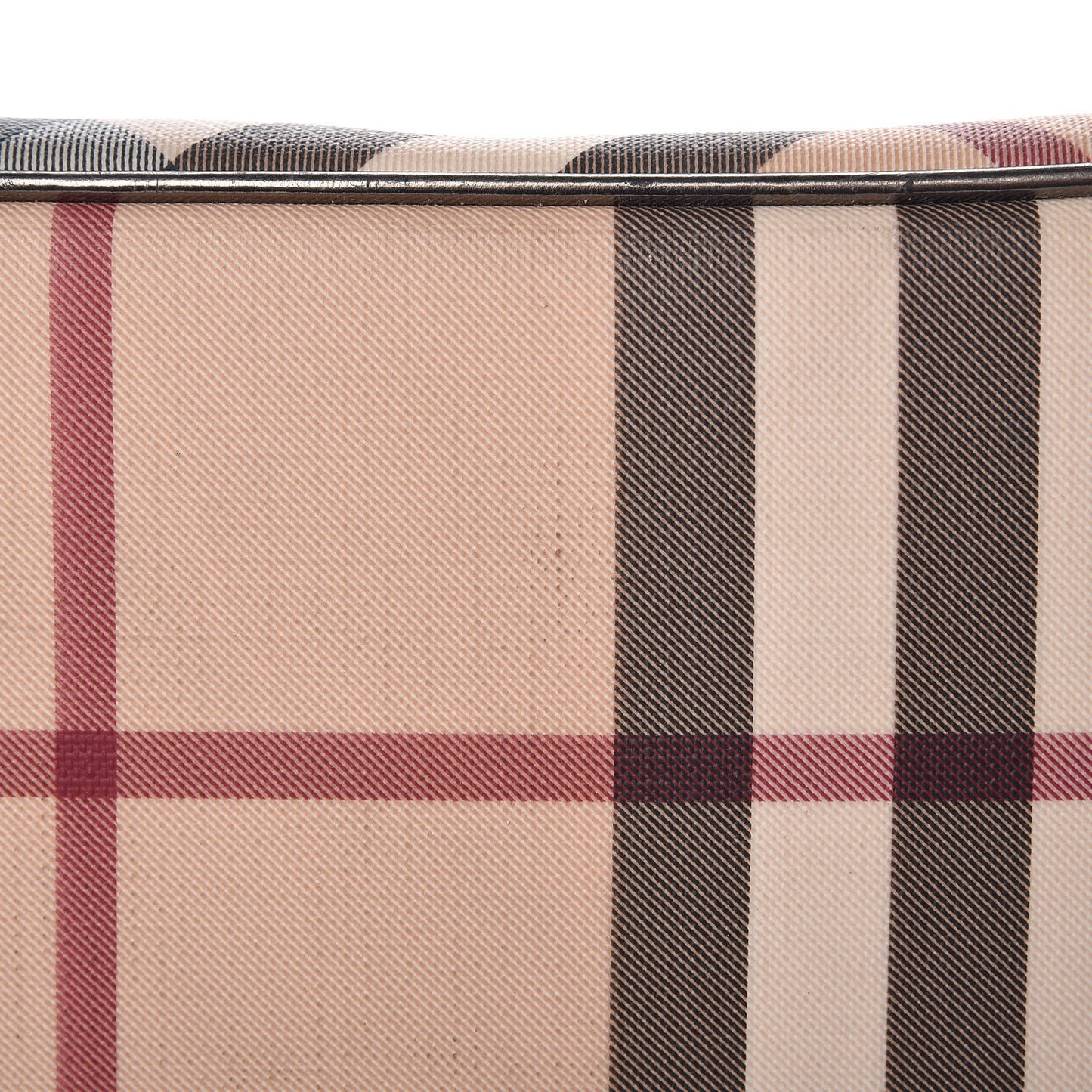 Patent Nova Check Shopper Tote Nickel