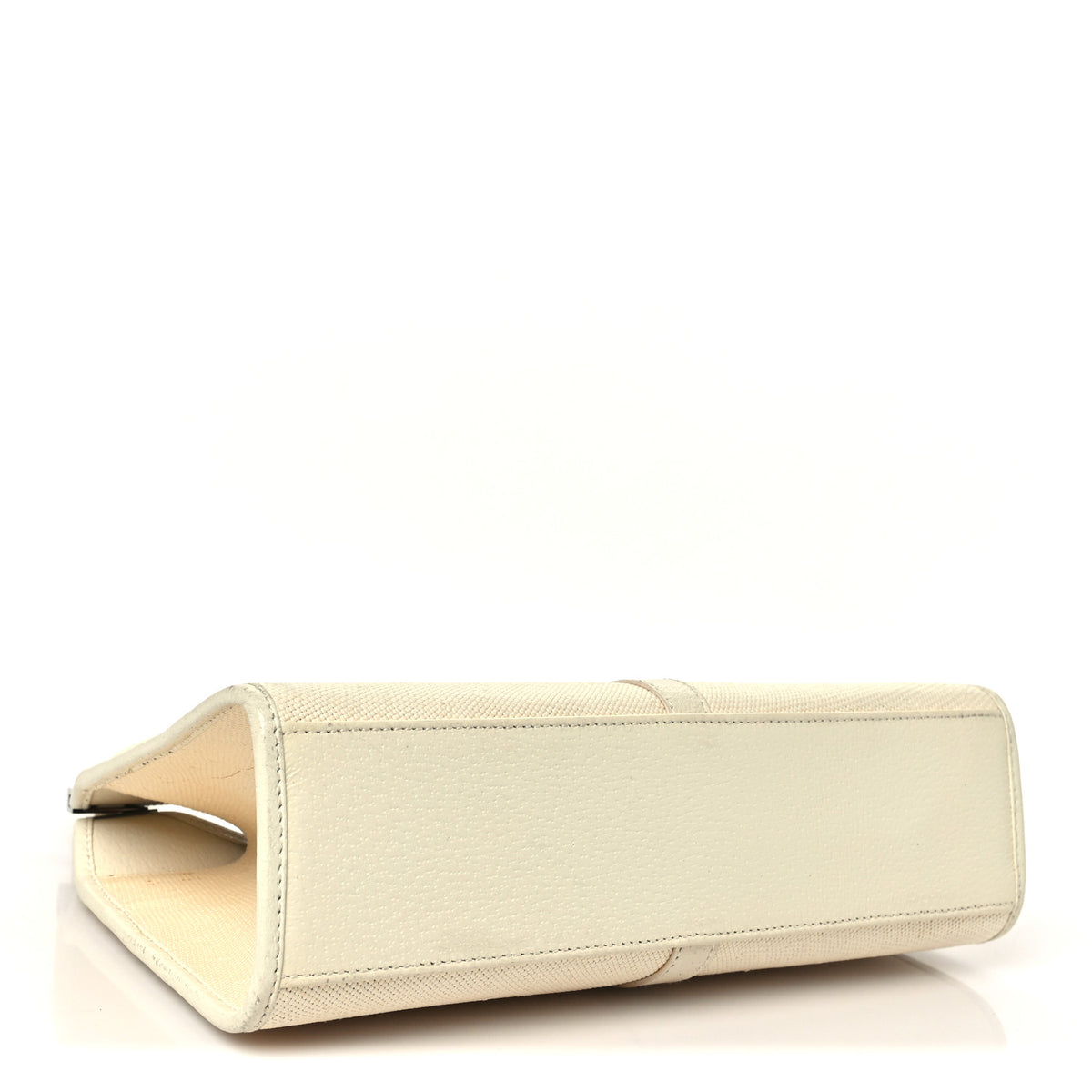 Canvas Bardot Shoulder Bag White