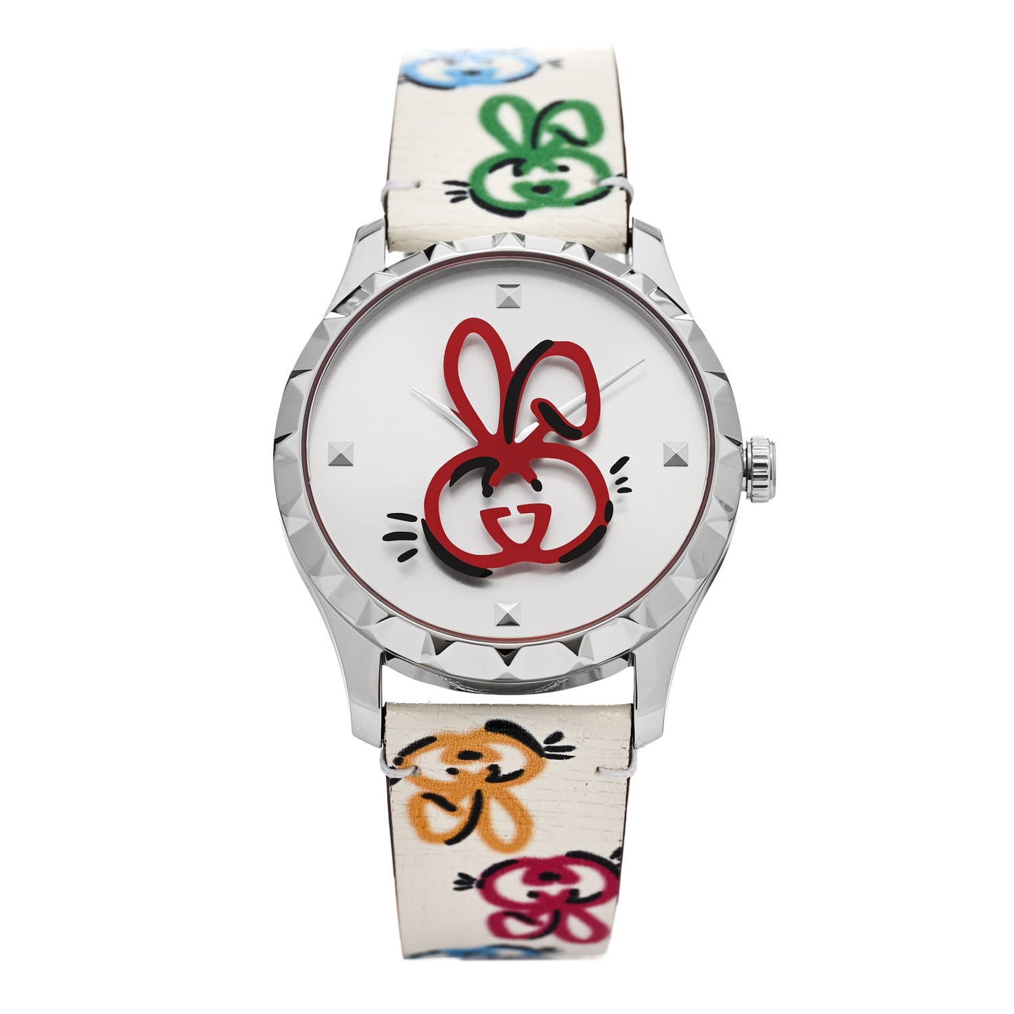 Stainless Steel Calfskin 38mm G-Timeless Capsule Collection Rabbit Quartz Watch