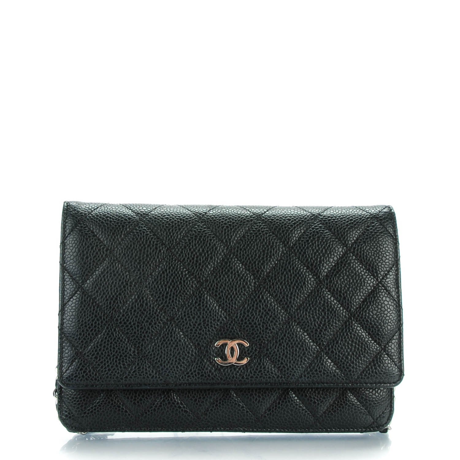 Chanel Caviar Quilted Wallet On Chain WOC Black 1 of 8