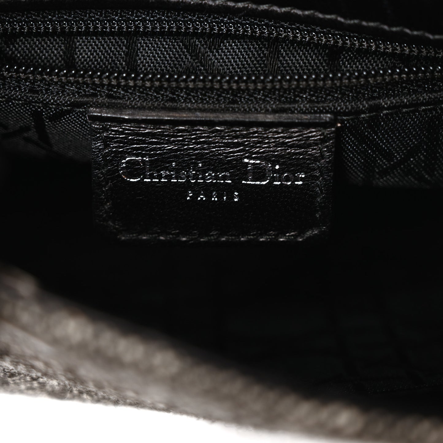 Tweed Mini Lady Dior Black