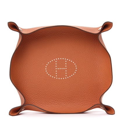 Hermes Taurillon Clemence Mises et Relances Change Tray Potiron 1 of 9