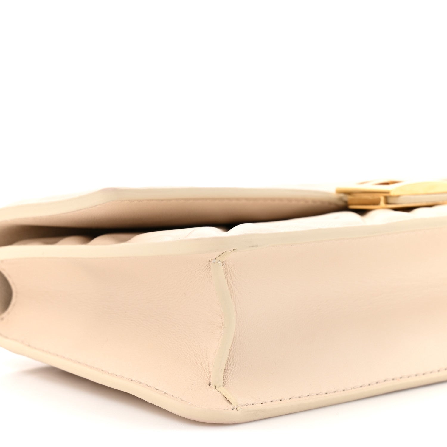 Fendi Nappa Matisse FF Embossed Wallet On Chain Baguette Camelia 10 of 17