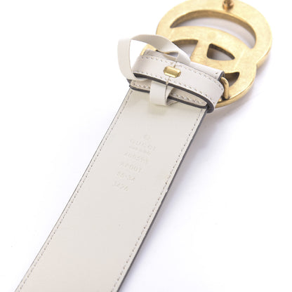Gucci Calfskin Double G 40mm Belt 85 34 Mystic White 5 of 8
