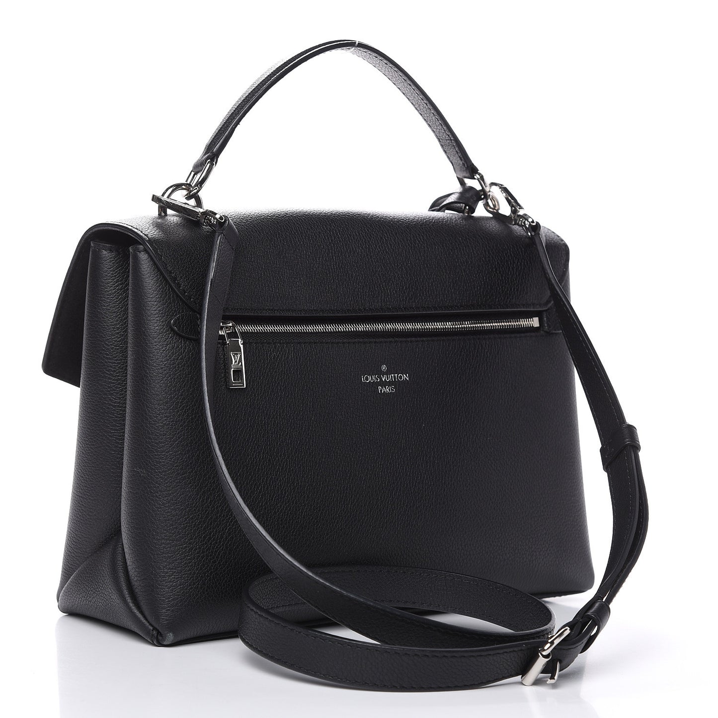 Soft Calfskin My Lockme Top Handle Black