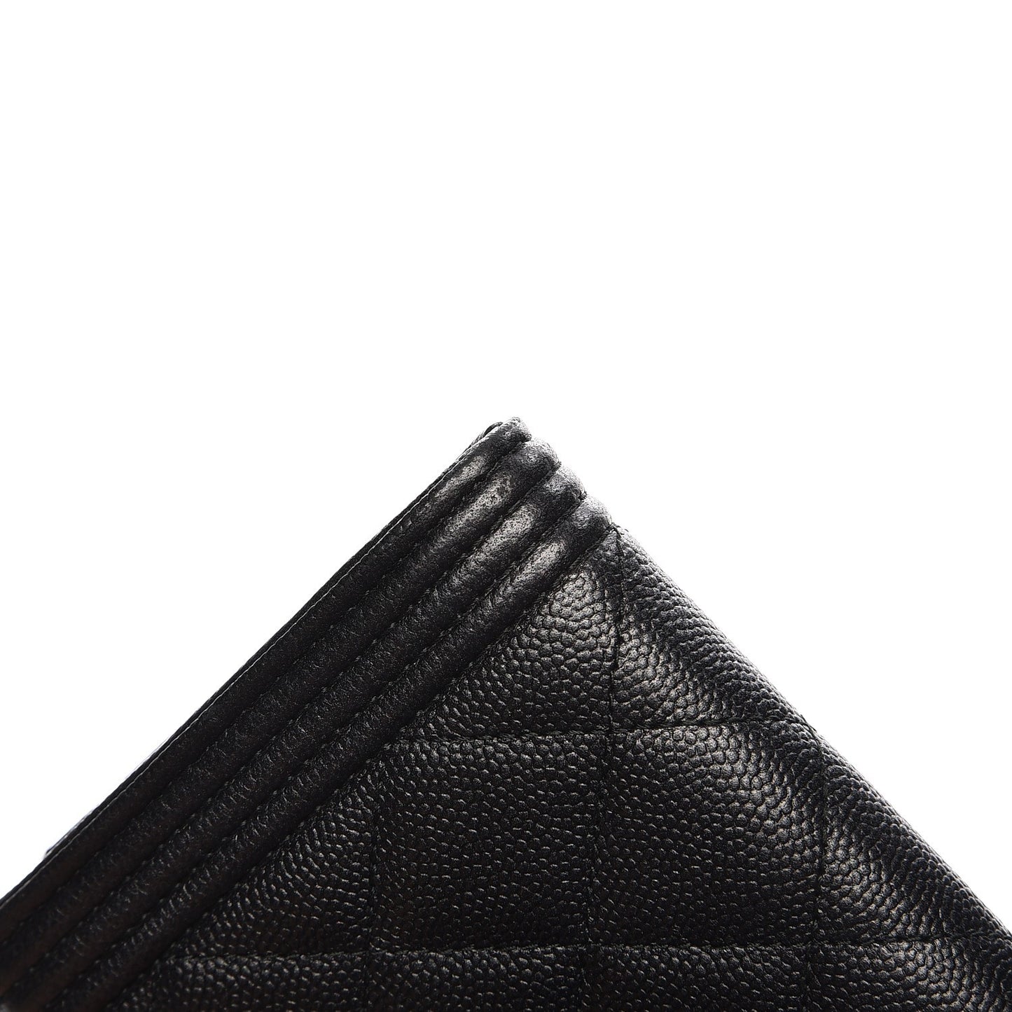 Caviar Quilted Boy Flap Wallet So Black