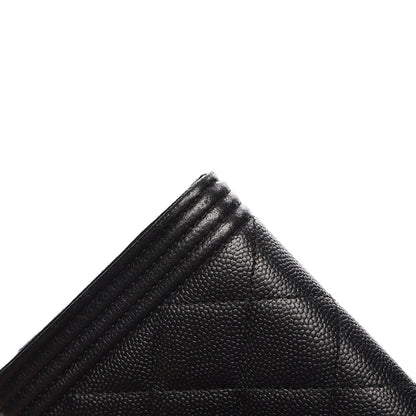 Chanel Caviar Quilted Boy Flap Wallet So Black 10 of 10