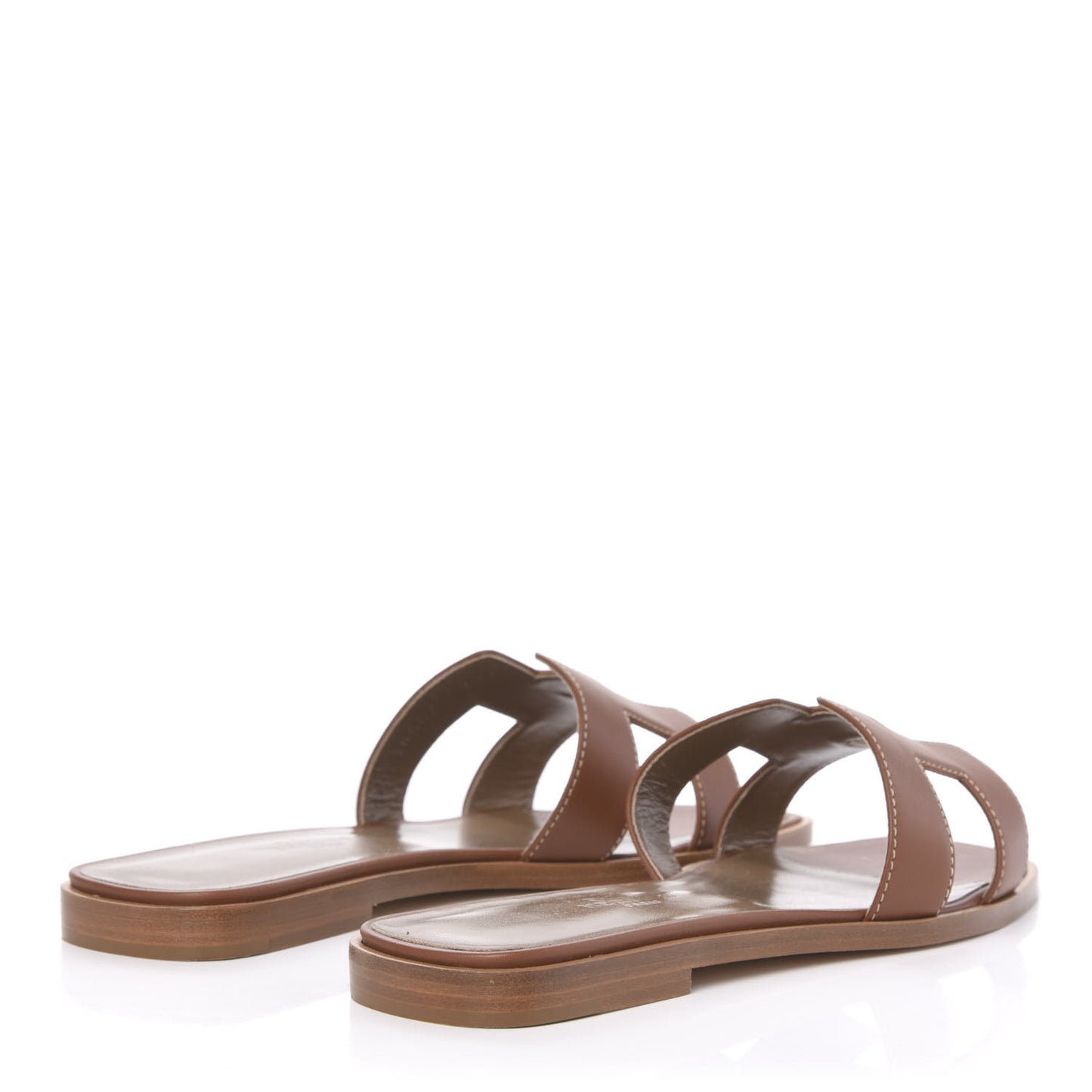 Box Calfskin Oran Sandals 36.5 Gold