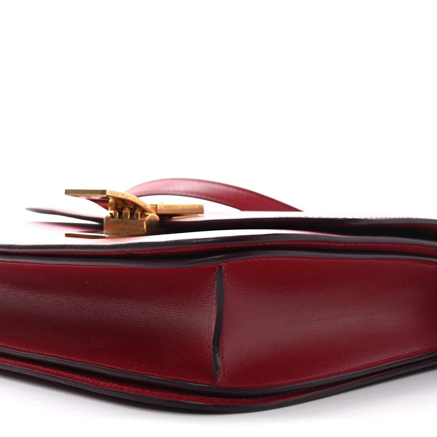 Celine Box Calfskin Medium Classic Box Flap Bag Red 9 of 9