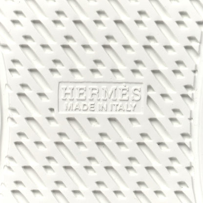 Hermes Calfskin Womens Climb Sneakers 38.5 White 7 of 8