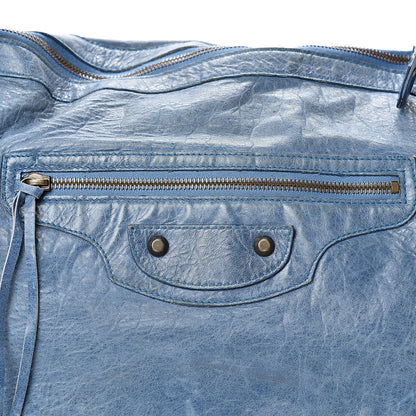 Balenciaga Agneau Classic Hardware Day Hobo Bleu Glacier 7 of 19
