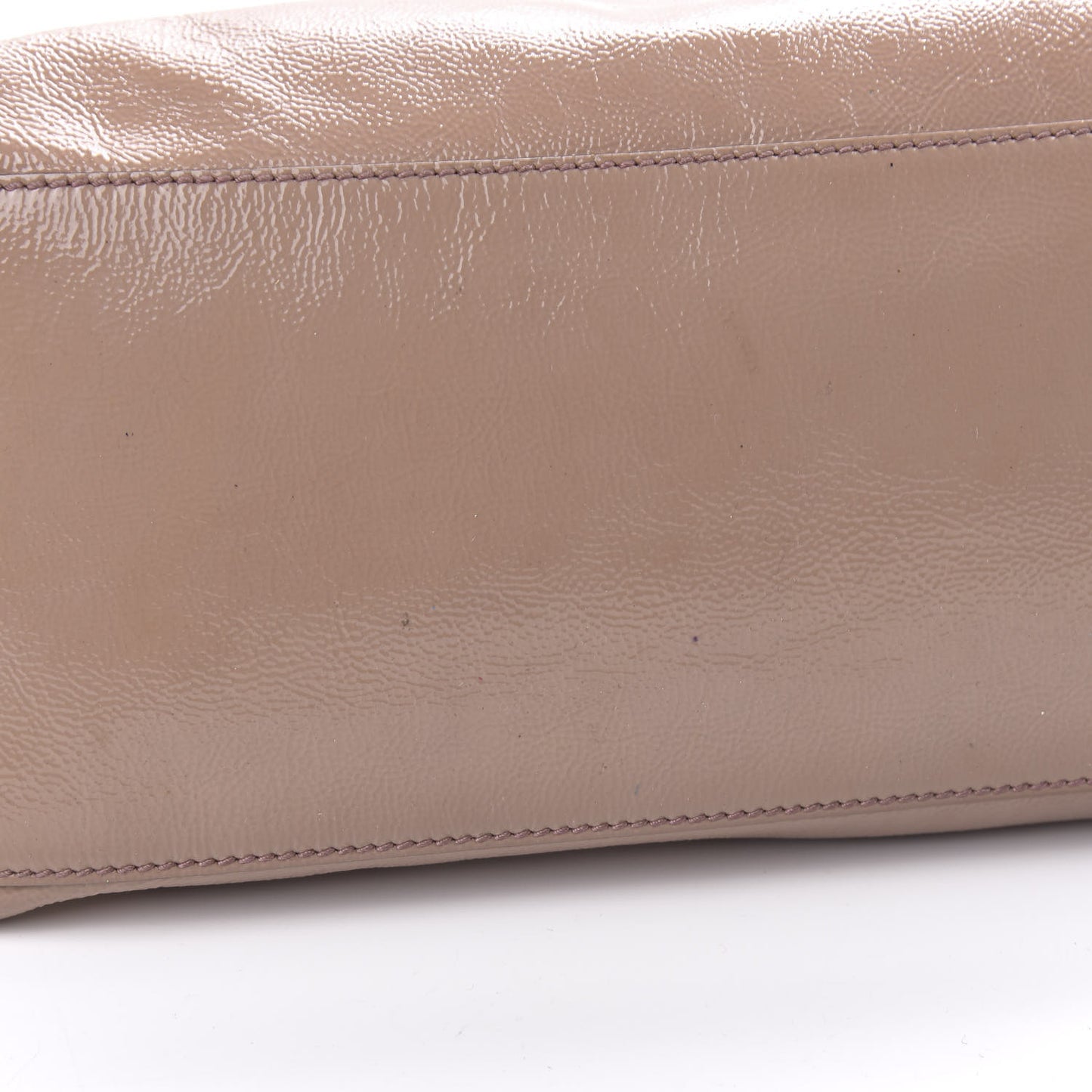 Patent Medium Soho Chain Shoulder Bag Dark Cipria