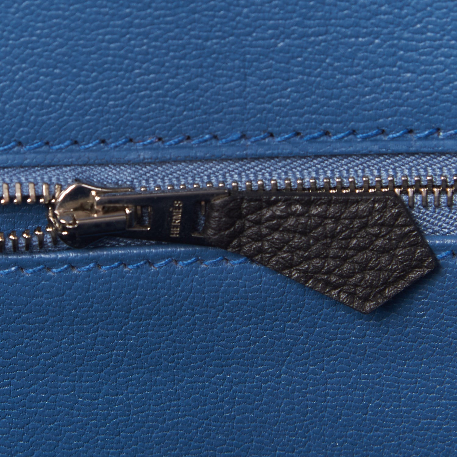 Hermes Togo Verso Birkin 35 Black Bleu Agate 17 of 31