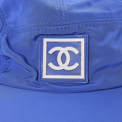 Chanel Nylon CC Cap Hat M Blue 4 of 8