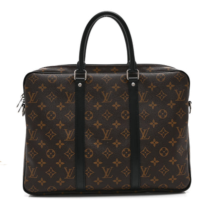 Louis Vuitton Monogram Macassar Porte-Documents Voyage PM 1 of 10