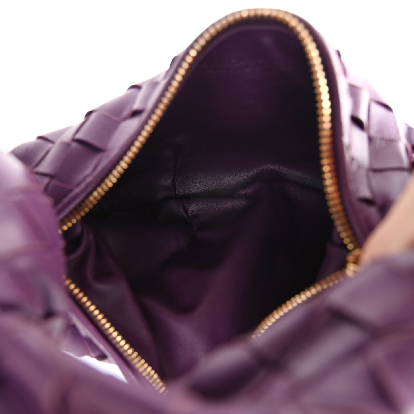 Nappa Intrecciato Mini Jodie Eggplant