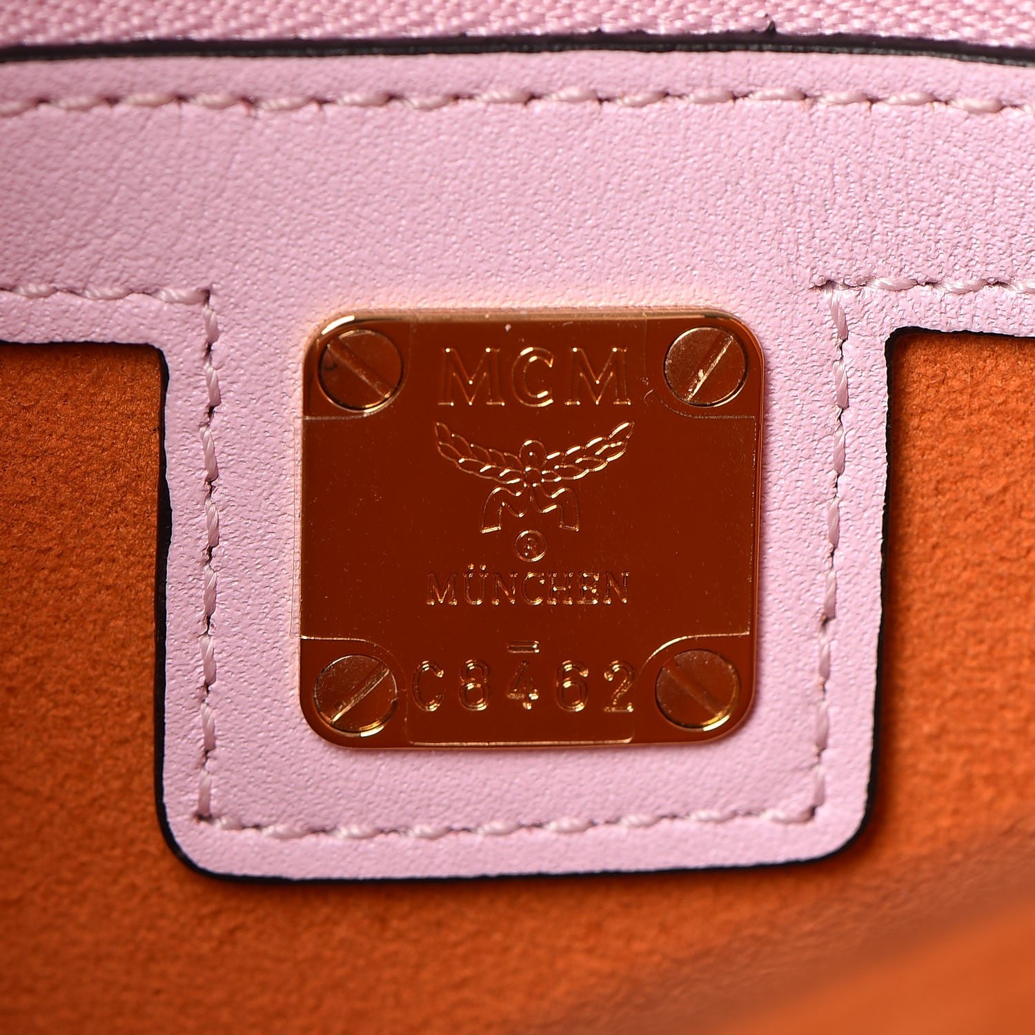 MCM Calfskin Patricia Crossbody Bag Prism Pink 6 of 14