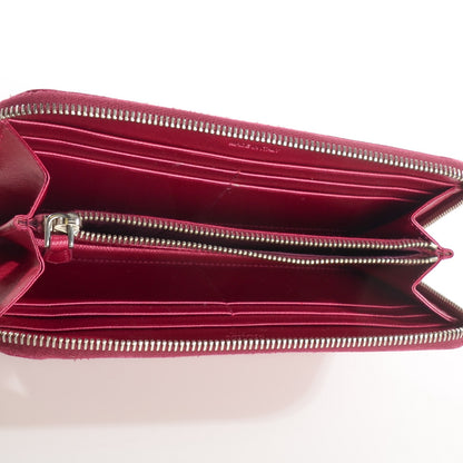 Prada Metallic Saffiano Metal Zip Around Wallet Ametista 6 of 10