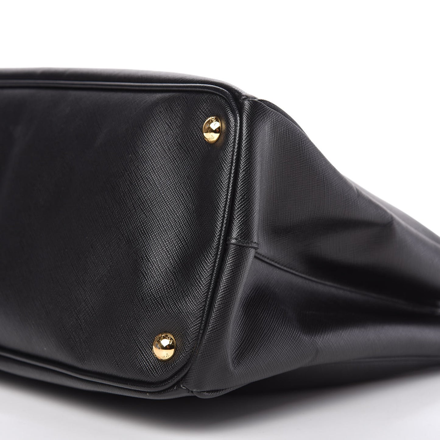 Saffiano Lux Extra Large Galleria Double Zip Tote Black