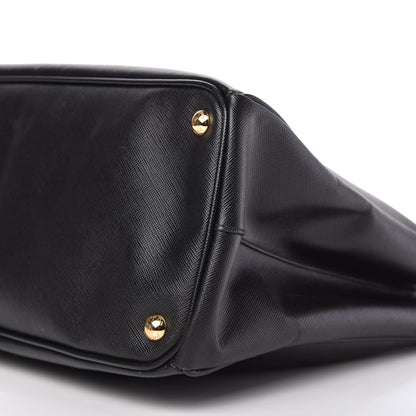 Prada Saffiano Lux Extra Large Galleria Double Zip Tote Black 7 of 10