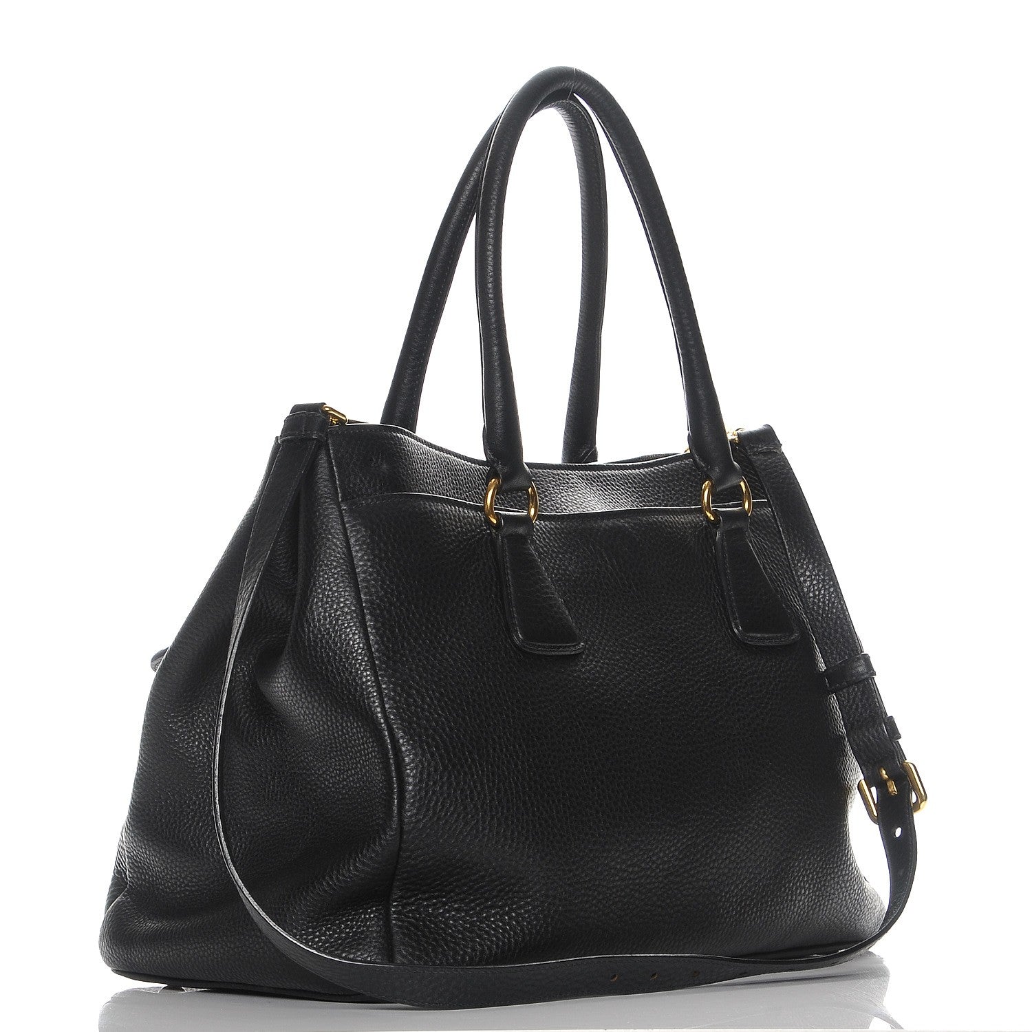 Prada Vitello Daino Tote Nero Black 14 of 21
