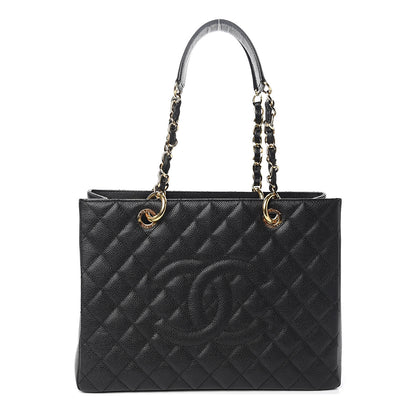 Chanel Caviar Quilted Grand Shopping Tote GST Black 1 of 10