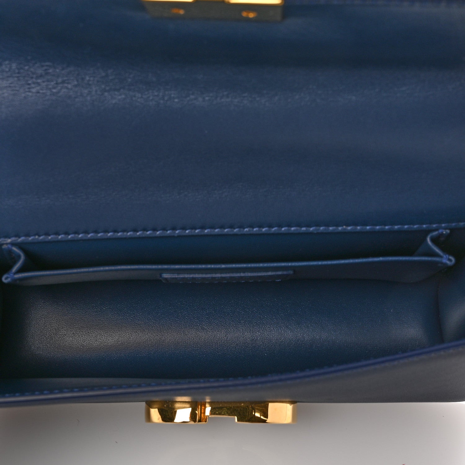 Christian Dior Calfskin 30 Montaigne East West Chain Flap Bag Blue 8 of 10