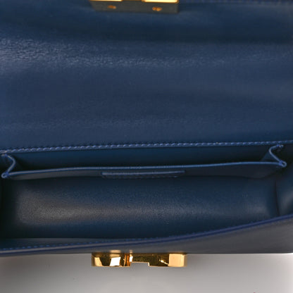 Christian Dior Calfskin 30 Montaigne East West Chain Flap Bag Blue 8 of 10