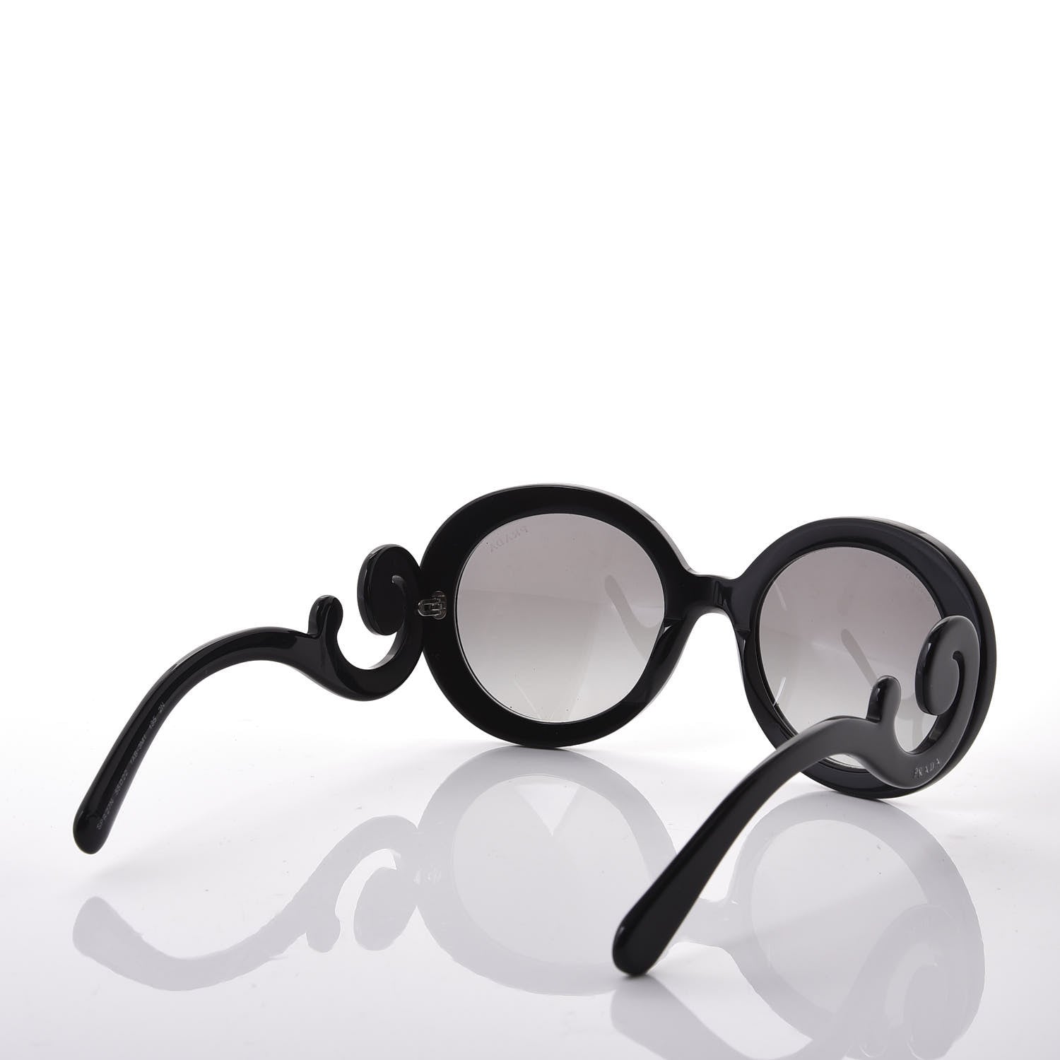 Prada Baroque Sunglasses SPR 27N Black 6 of 14