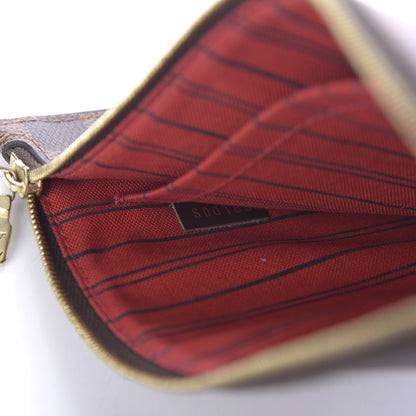 Louis Vuitton Damier Ebene Neverfull MM GM Pochette 9 of 12