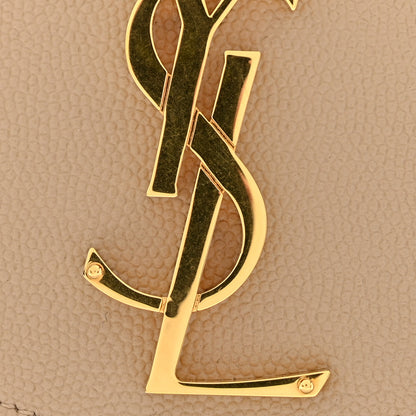Saint Laurent Grain De Poudre Uptown Pouch Dark Beige 8 of 9