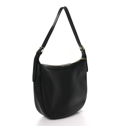 Celine Supple Calfskin Cuir Triomphe Heloise Shoulder Bag Black 3 of 9
