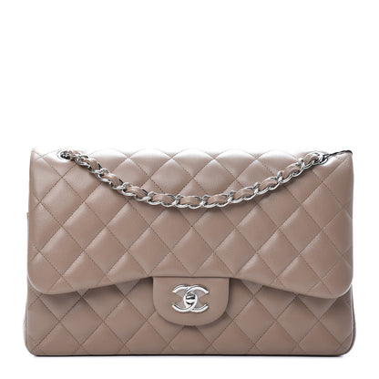 Chanel Caviar Quilted Jumbo Double Flap Dark Beige 1 of 11