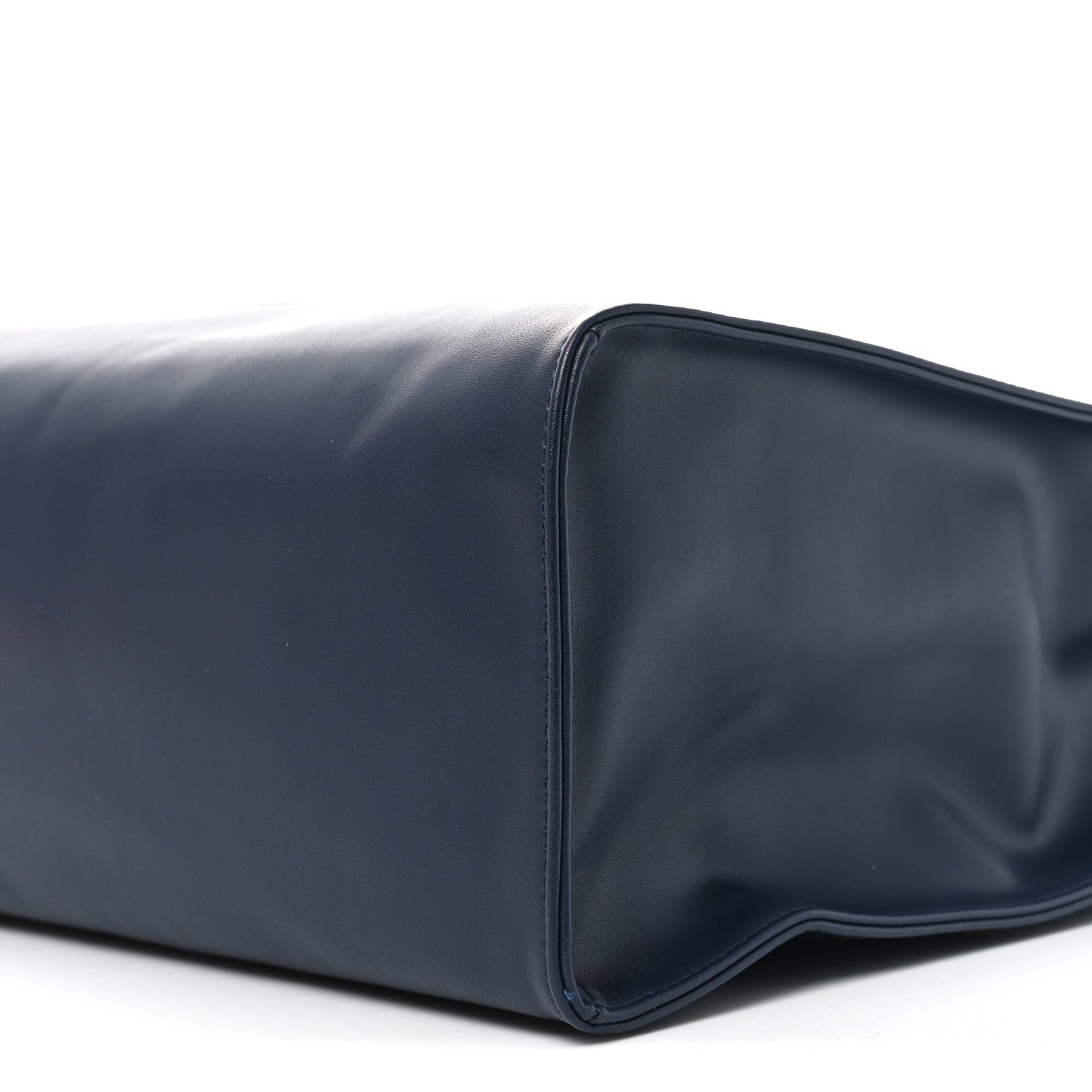 Telfar Vegan Leather Medium Shopping Bag Navy 9 of 10