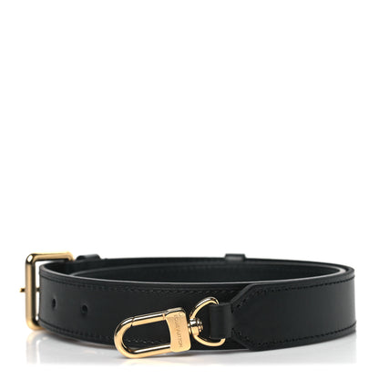 Louis Vuitton Calfskin Adjustable Shoulder Strap Black 1 of 4