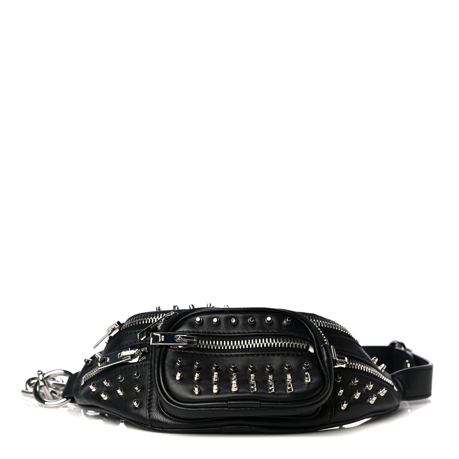 Alexander Wang Lambskin Studded Mini Attica Belt Bag Black 1 of 5