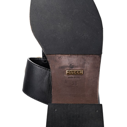 Gucci Lifford Calfskin GG Marmont Thong 25mm Sandals 38 Black 8 of 18