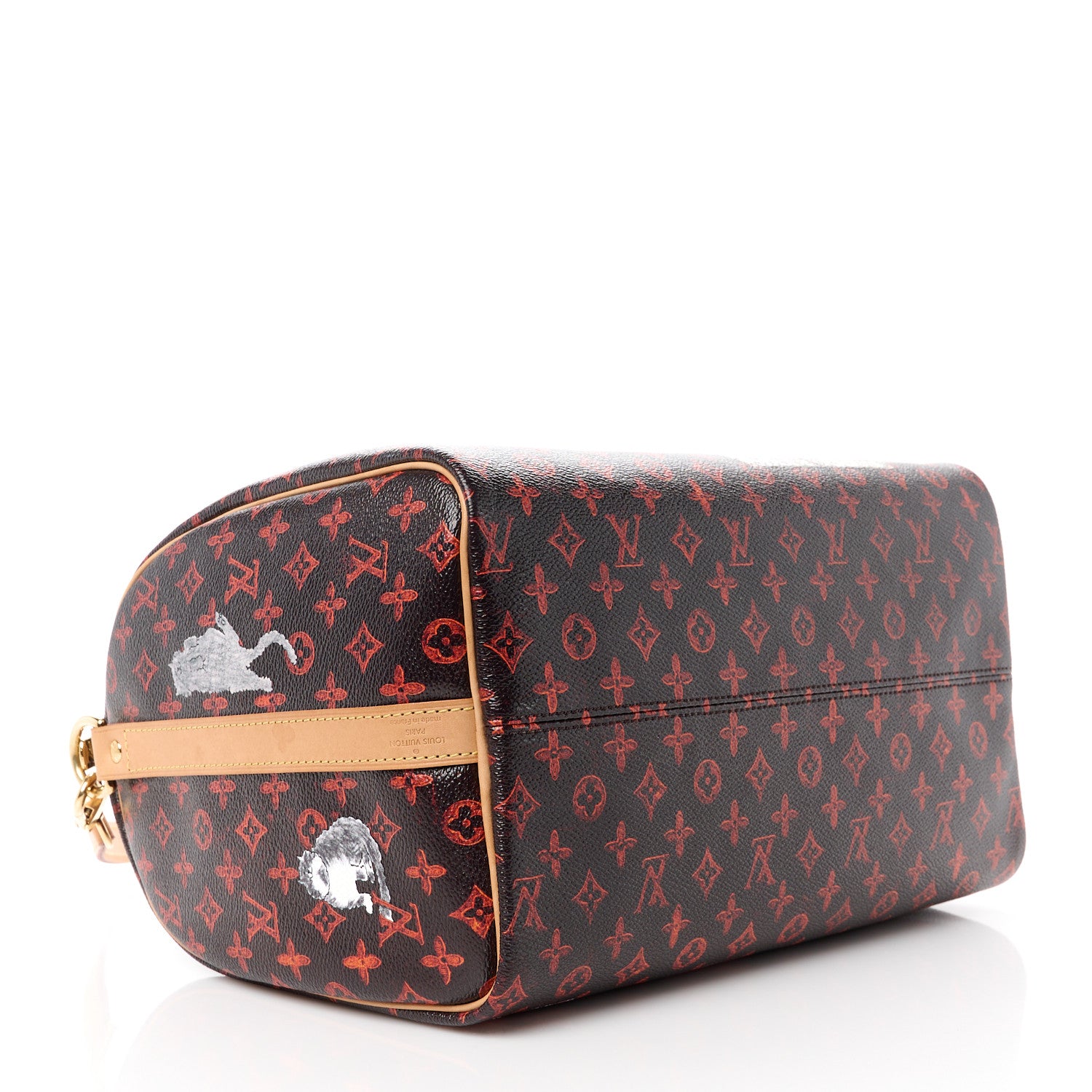 Louis Vuitton Catogram Speedy Bandouliere 30 Marron 4 of 15