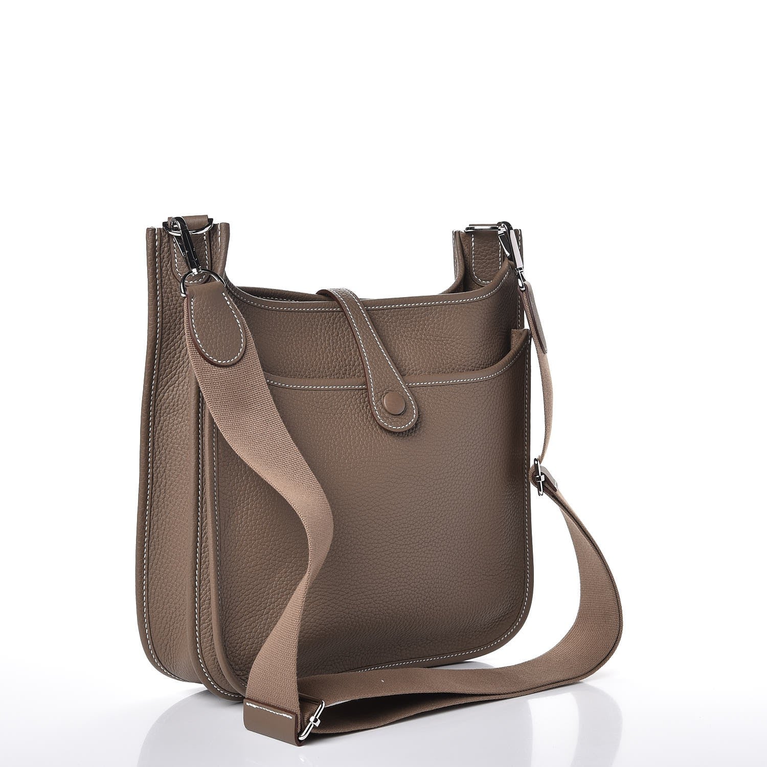Hermes Taurillon Clemence Evelyne III PM Etoupe 3 of 8