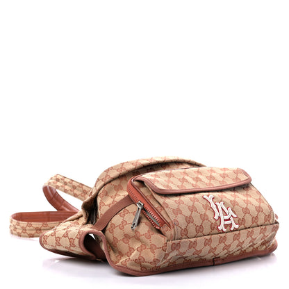 Gucci X MLB GG Monogram LA Dodgers Convertible Belt Bag Beige Ruggine Ivory 4 of 10