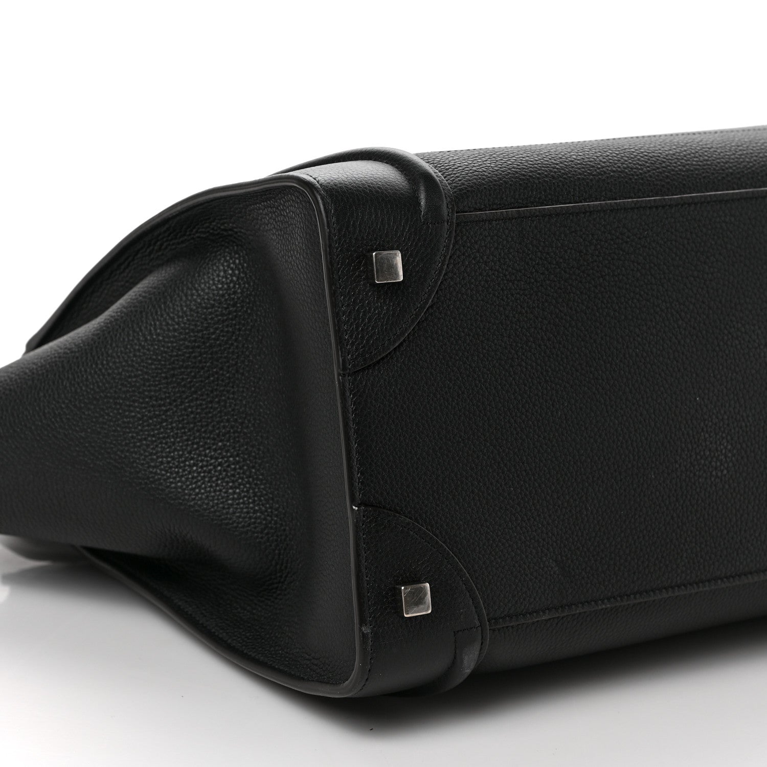 Celine Drummed Calfskin Mini Luggage Black 7 of 8